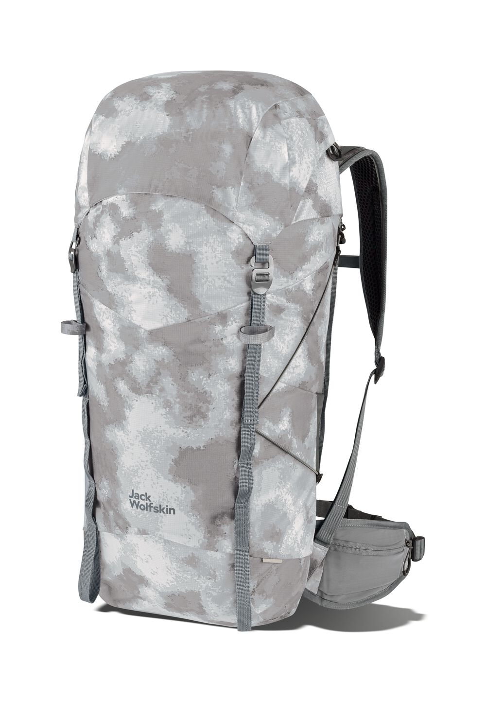 Jack Wolfskin Wanderrucksack aus innovativem 3D-Druck 3D Aerorise 40 one size silver all over silver all over von Jack Wolfskin