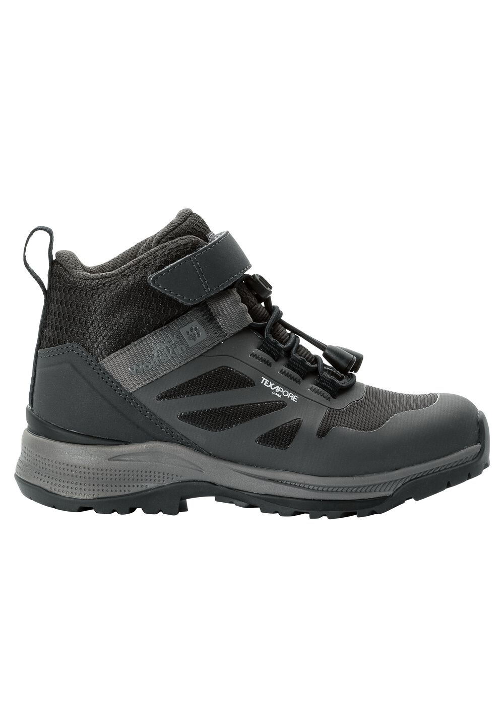 Jack Wolfskin Wasserdicht Outdoor Schuhe Kinder Villi Hiker Texapore Mid Kids 34 schwarz black von Jack Wolfskin