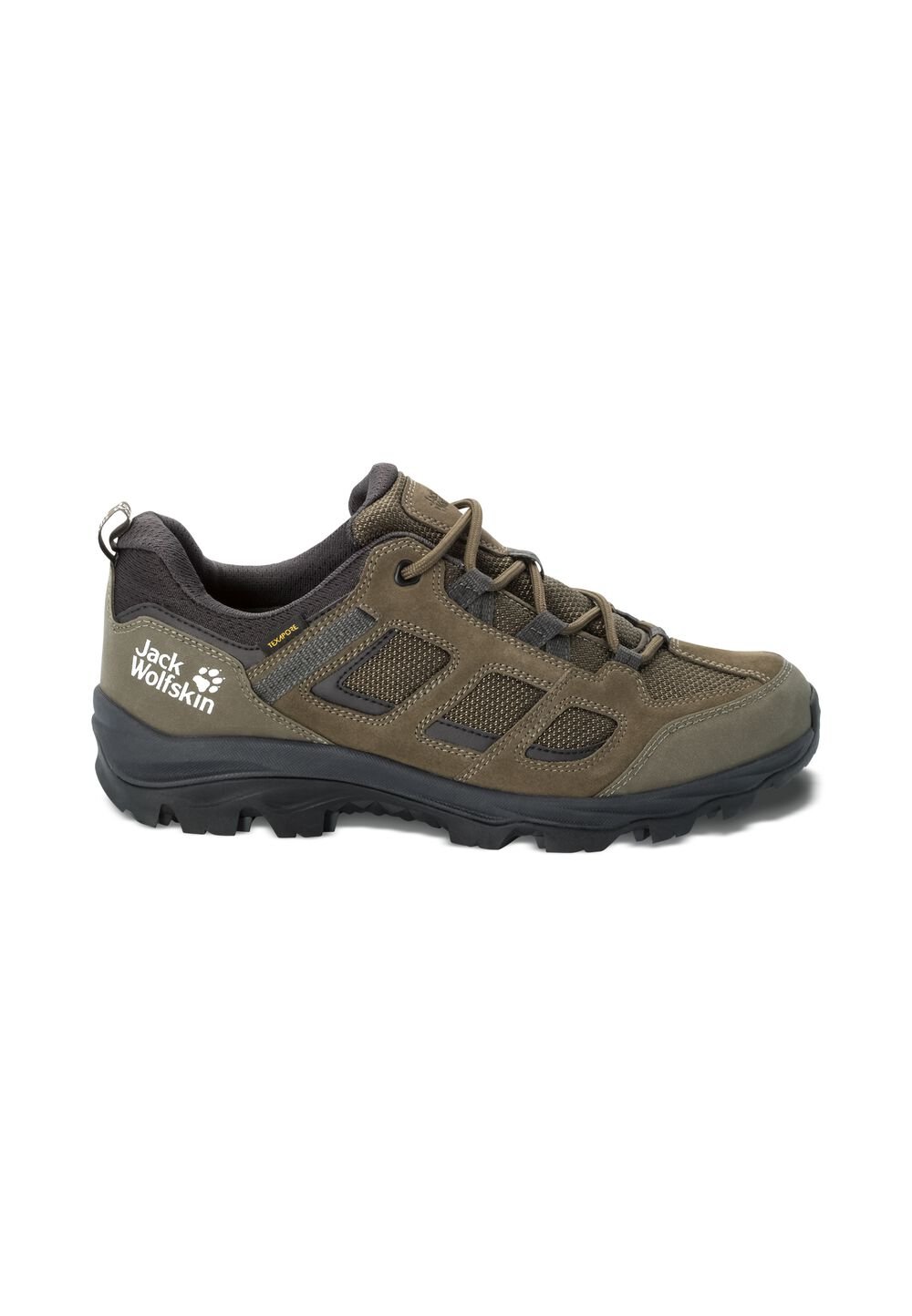 Jack Wolfskin Wasserdichte Wanderschuhe Herren Vojo 3 Texapore Low Men 42 grün khaki / phantom von Jack Wolfskin