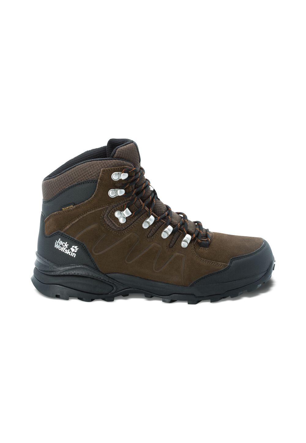 Jack Wolfskin Wasserdichte Wanderschuhe Herren Refugio Texapore Mid Men 47 brown / phantom brown / phantom von Jack Wolfskin