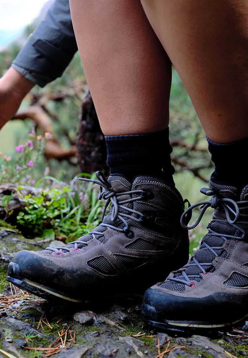 Jack Wolfskin Wasserdichte Trekkingschuhe Damen Force Crest Texapore Mid Women 37.5 tarmac grey / pink tarmac grey / pink von Jack Wolfskin