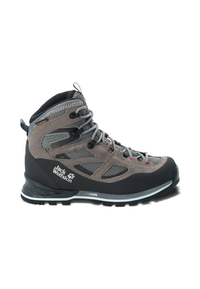 Jack Wolfskin Wasserdichte Trekkingschuhe Damen Force Crest Texapore Mid Women 43 tarmac grey / pink Tarmac Grey / Pink von Jack Wolfskin