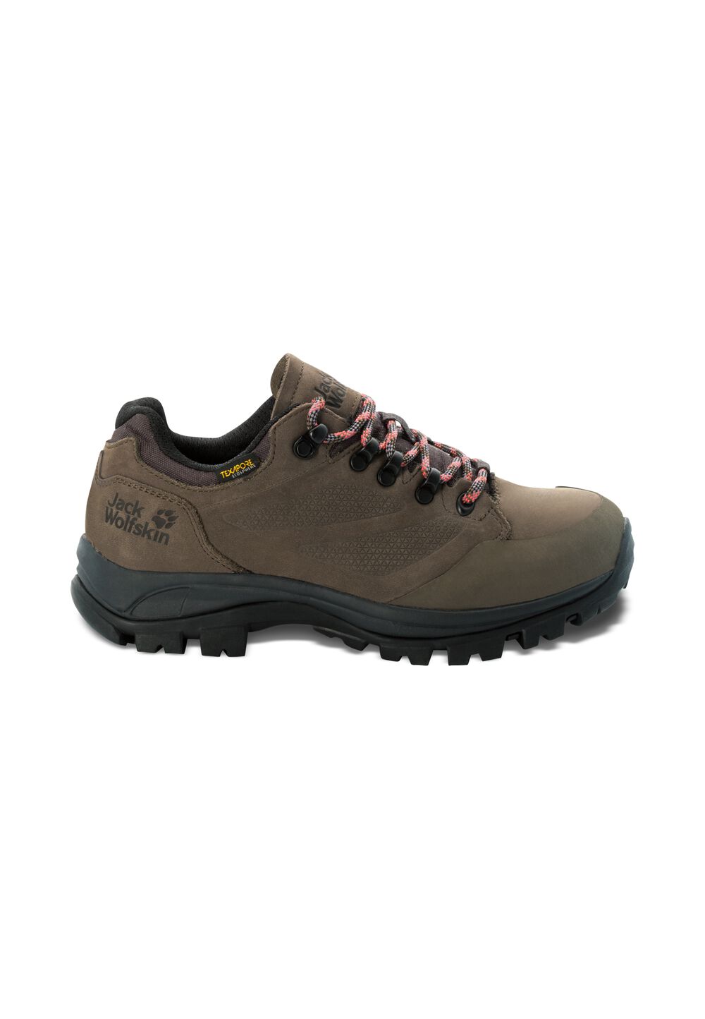 Jack Wolfskin Wasserdichte Trekkingschuhe Damen Rebellion Texapore Low Women 35.5 brown / phantom brown / phantom von Jack Wolfskin