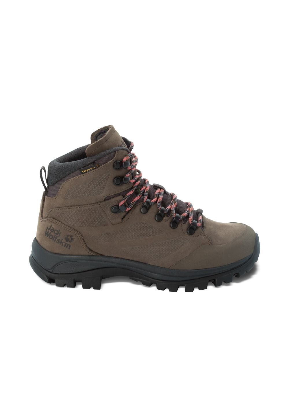 Jack Wolfskin Wasserdichte Trekkingschuhe Damen Rebellion Texapore Mid Women 35.5 brown / phantom brown / phantom von Jack Wolfskin