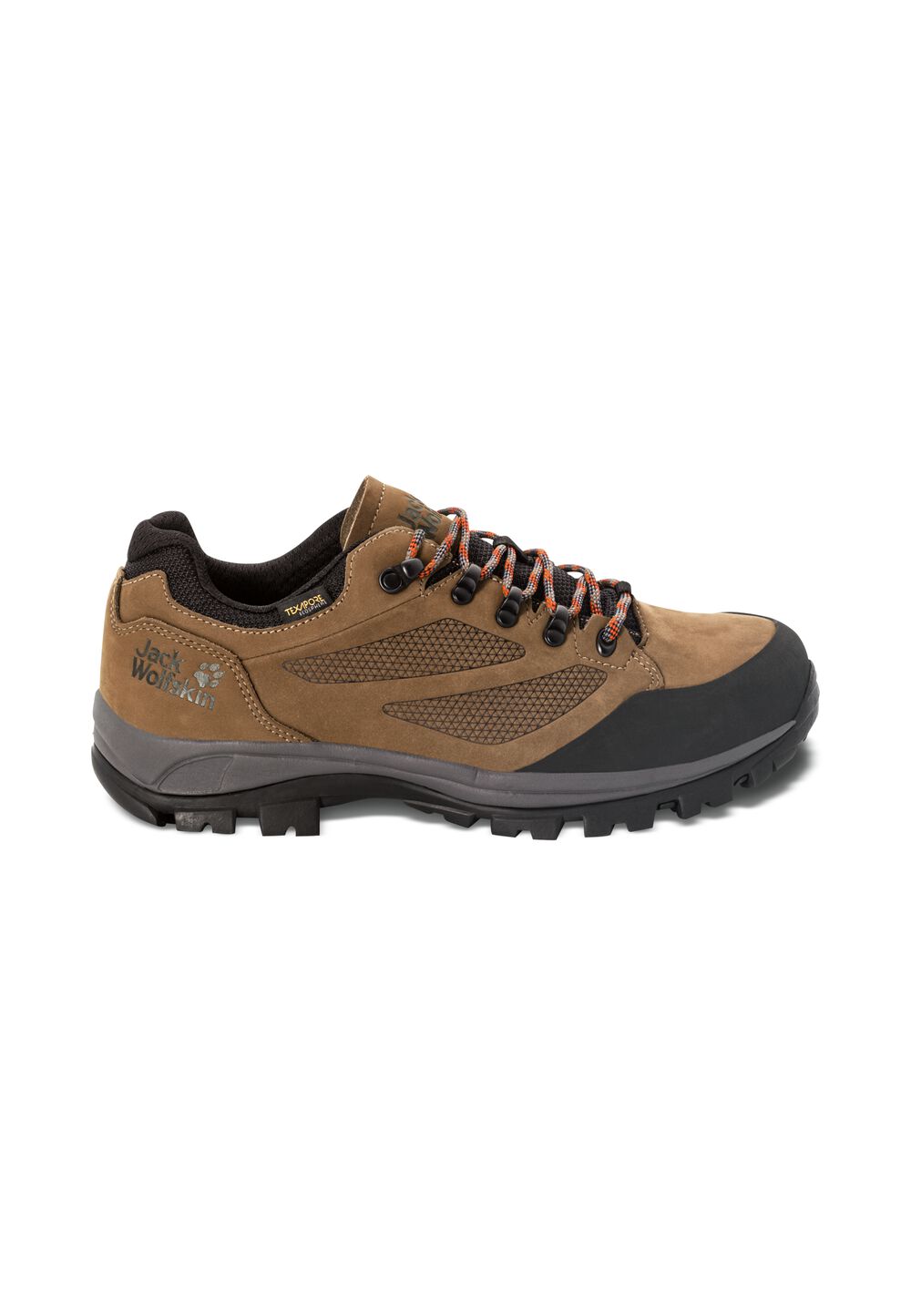 Jack Wolfskin Wasserdichte Trekkingschuhe Herren Rebellion Texapore Low Men 39.5 brown / red brown / red von Jack Wolfskin