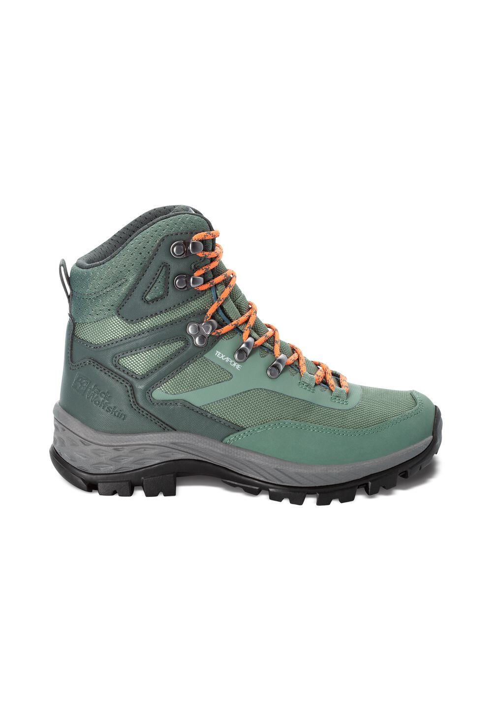 Jack Wolfskin Wasserdichte Wanderschuhe Damen Rebellion Guide Texapore Mid Women 37.5 grau slate green von Jack Wolfskin