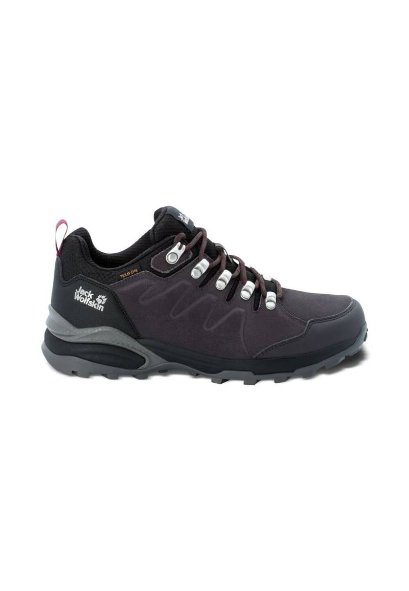 Jack Wolfskin Wasserdichte Wanderschuhe Damen Refugio Texapore Low Women 37 grau dark steel / purple von Jack Wolfskin