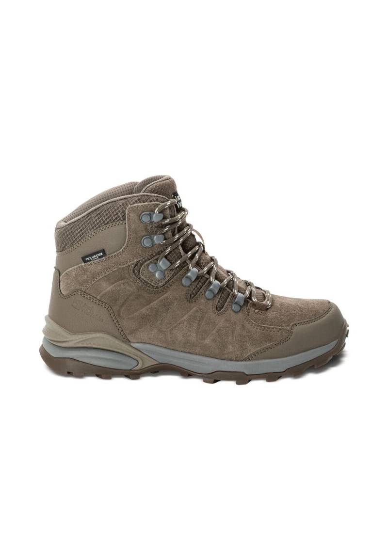 Jack Wolfskin Wasserdichte Wanderschuhe Damen Refugio Texapore Mid Women 37.5 chestnut chestnut von Jack Wolfskin