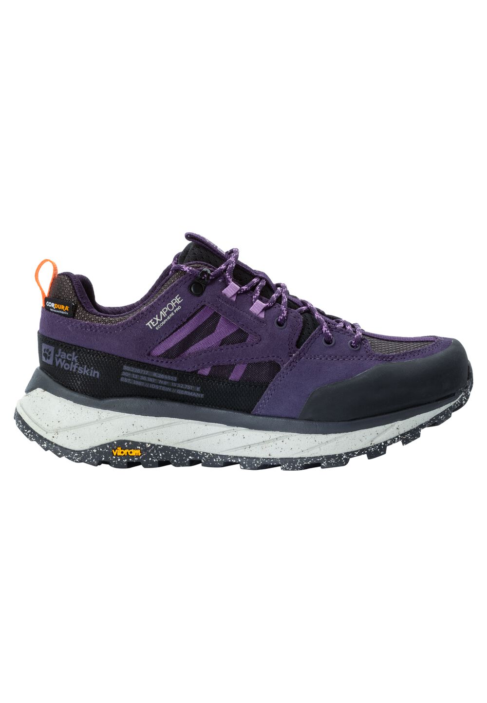 Jack Wolfskin Wasserdichte Wanderschuhe Damen Terraquest Texapore Low Women 35.5 dark grape dark grape von Jack Wolfskin