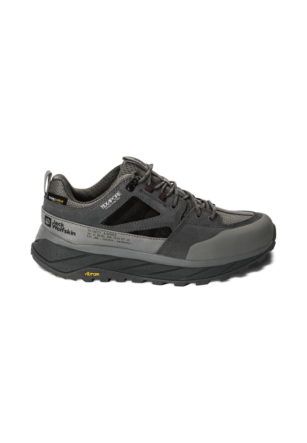 Jack Wolfskin Wasserdichte Wanderschuhe Damen Terraquest Texapore Low Women 36 smokey grey smokey grey von Jack Wolfskin