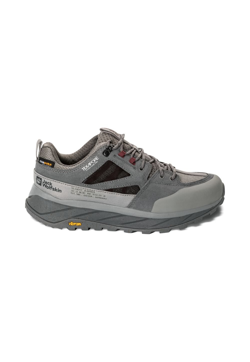 Jack Wolfskin Wasserdichte Wanderschuhe Damen Terraquest Texapore Low Women 40 grau smokey grey von Jack Wolfskin