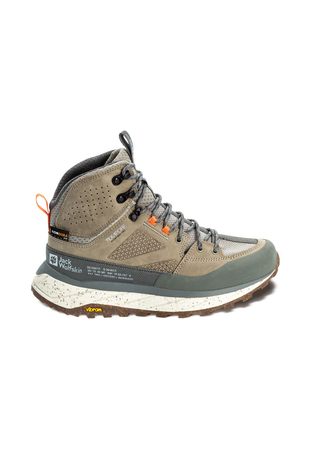 Jack Wolfskin Wasserdichte Wanderschuhe Damen Terraquest Texapore Mid Women 36 misty green misty green von Jack Wolfskin