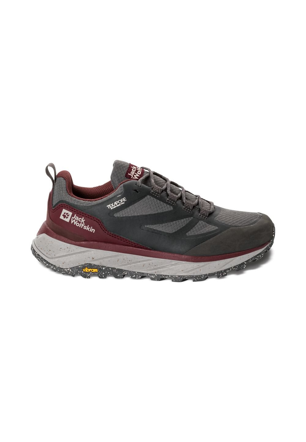 Jack Wolfskin Wasserdichte Wanderschuhe Damen Terraventure Texapore Low Women 40.5 dark maroon dark maroon von Jack Wolfskin