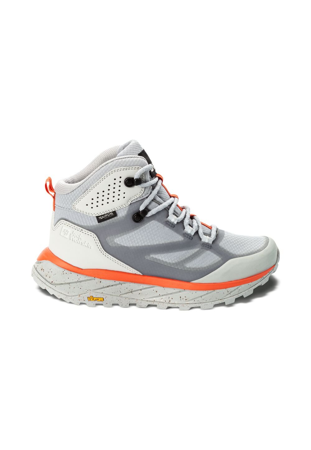 Jack Wolfskin Wasserdichte Wanderschuhe Damen Terraventure Texapore Mid Women 38 grau silver grey von Jack Wolfskin