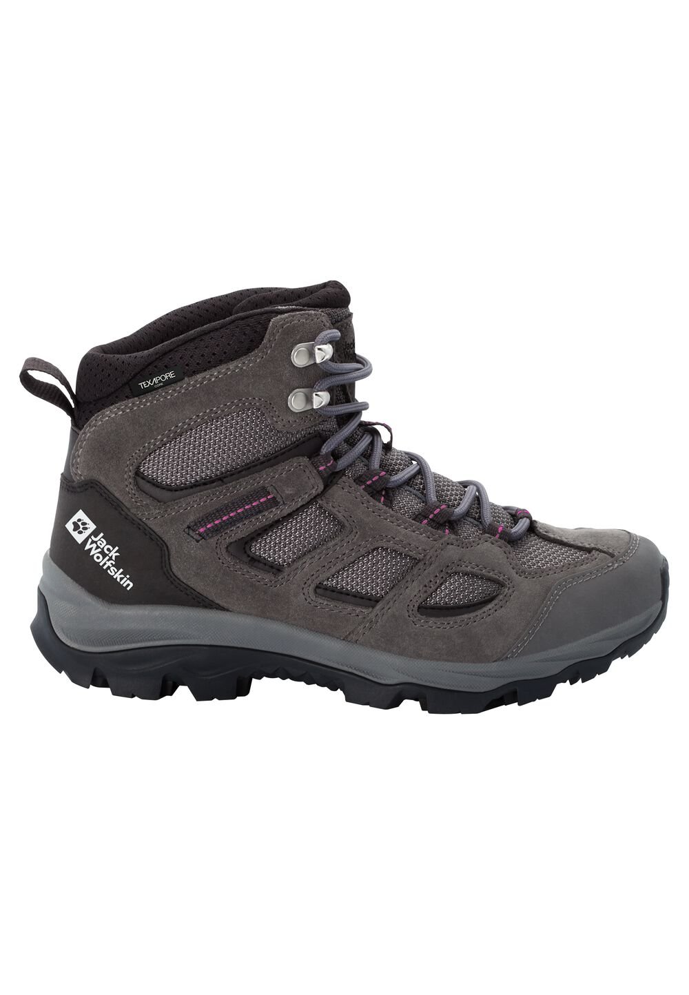 Jack Wolfskin Wasserdichte Wanderschuhe Damen Vojo 3 Texapore Mid Women 35.5 tarmac grey / pink tarmac grey / pink von Jack Wolfskin