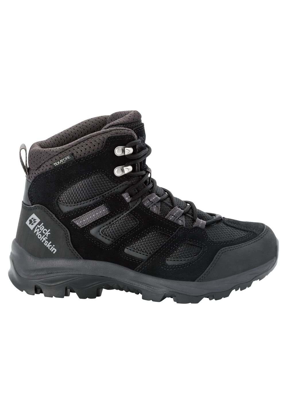 Jack Wolfskin Wasserdichte Wanderschuhe Damen Vojo 3 Texapore Mid Women 38 schwarz black von Jack Wolfskin