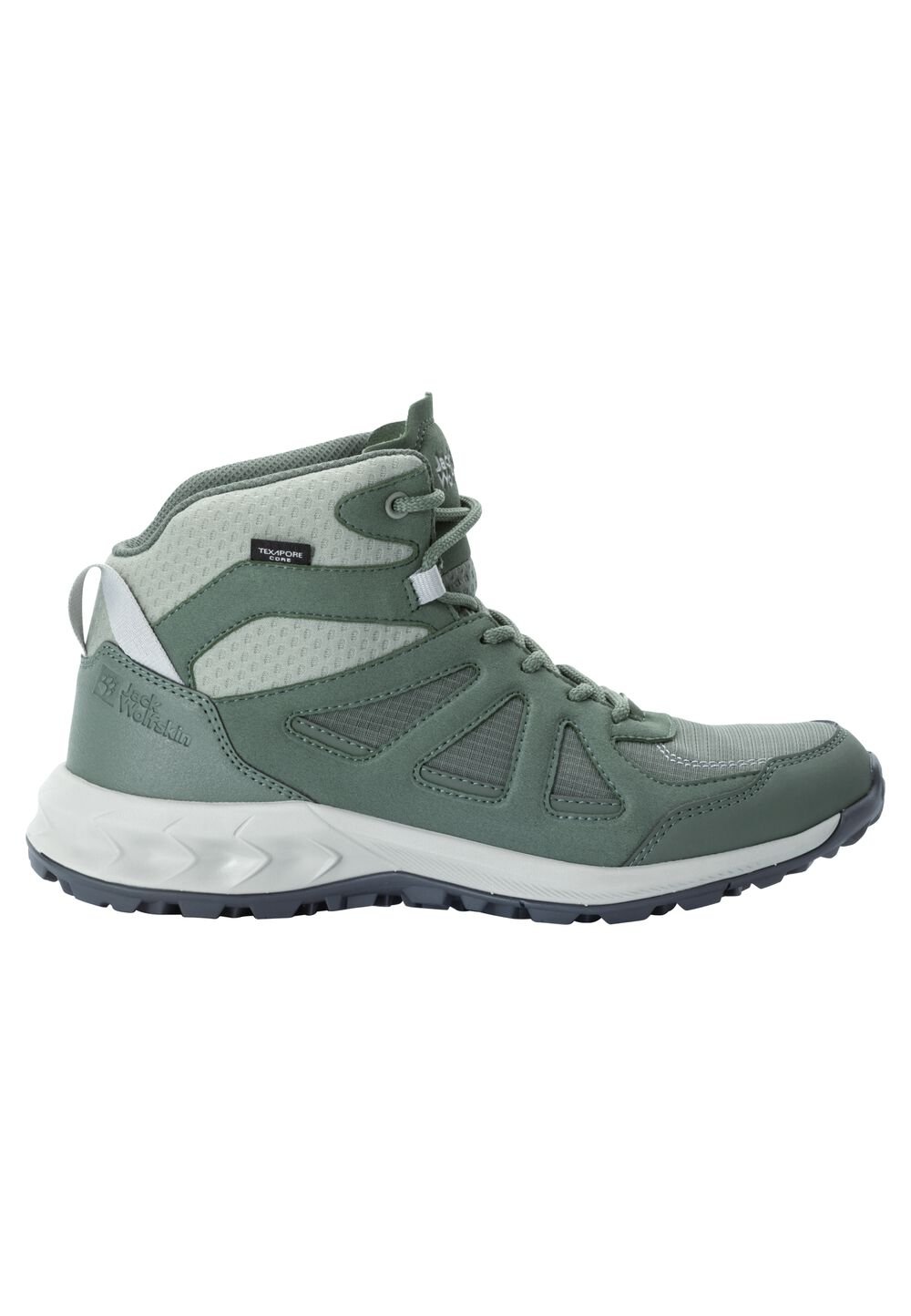 Jack Wolfskin Wasserdichte Wanderschuhe Damen Woodland 2 Texapore Mid Women 36 hedge green hedge green von Jack Wolfskin