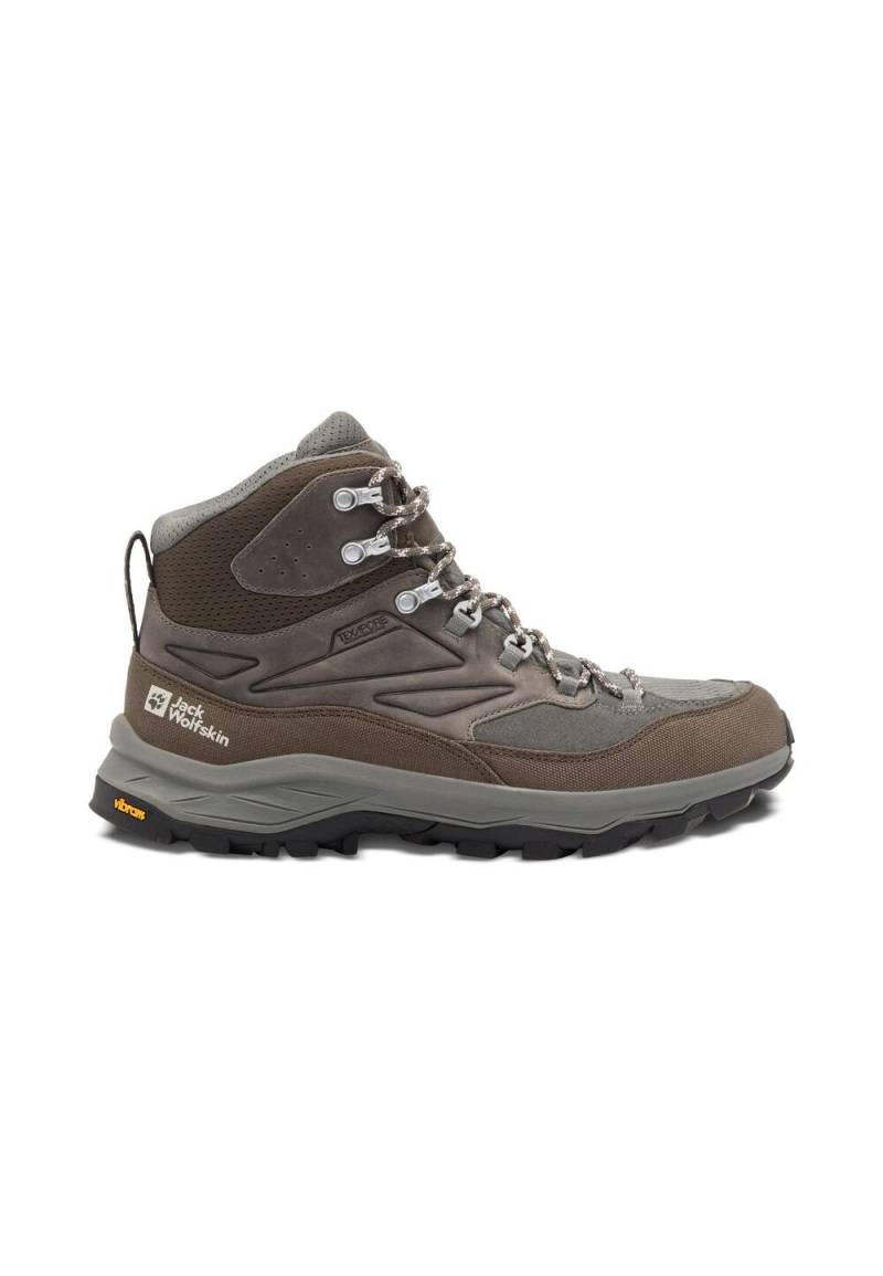 Jack Wolfskin Wasserdichte Wanderschuhe Herren Cyrox Texapore Mid Men 44 cold coffee cold coffee von Jack Wolfskin
