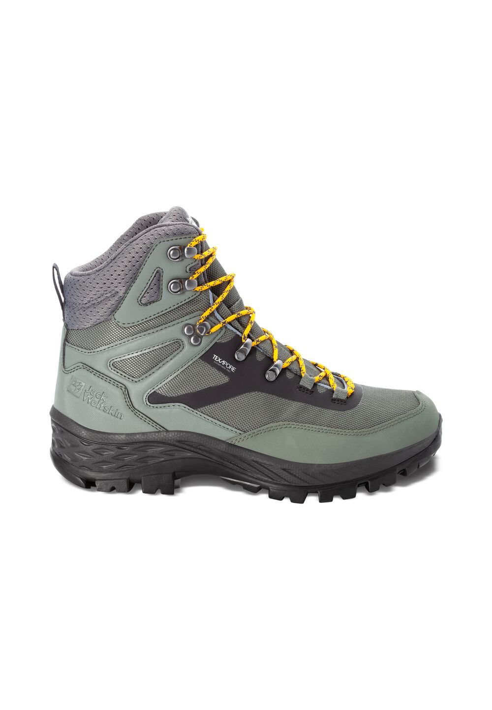 Jack Wolfskin Wasserdichte Wanderschuhe Herren Rebellion Guide Texapore Mid Men 42 gecko green gecko green von Jack Wolfskin