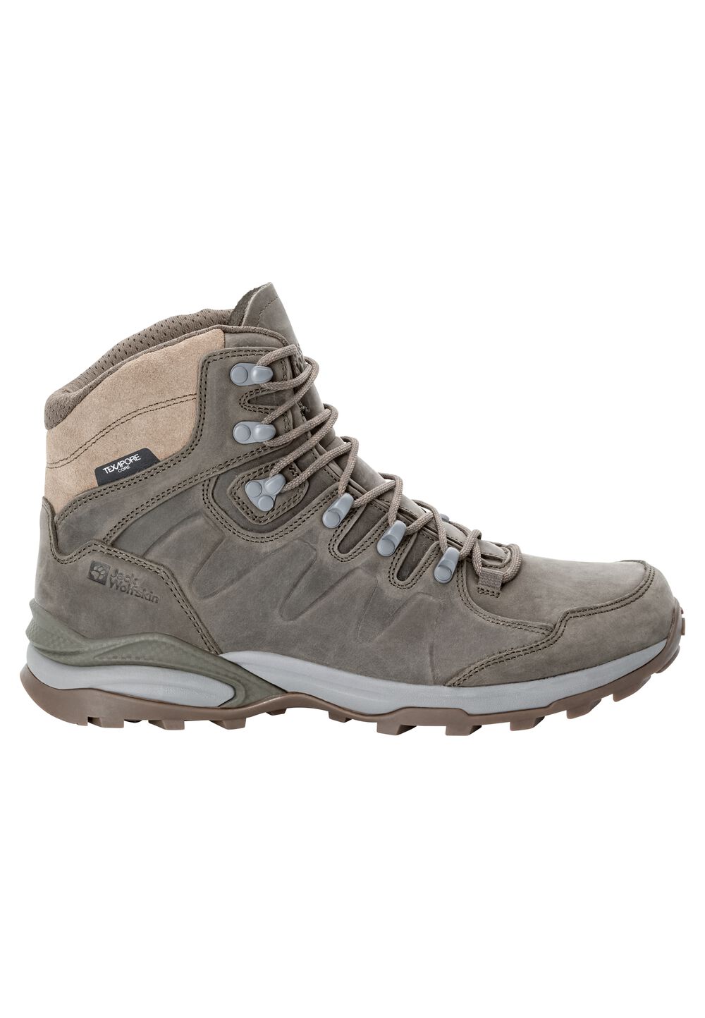 Jack Wolfskin Wasserdichte Wanderschuhe Herren Refugio Prime Texapore Mid Men 40 cold coffee cold coffee von Jack Wolfskin