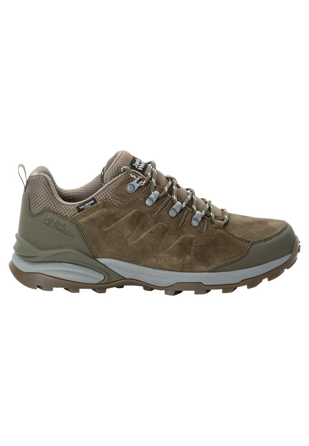 Jack Wolfskin Wasserdichte Wanderschuhe Herren Refugio Texapore Low Men 41 cold coffee cold coffee von Jack Wolfskin