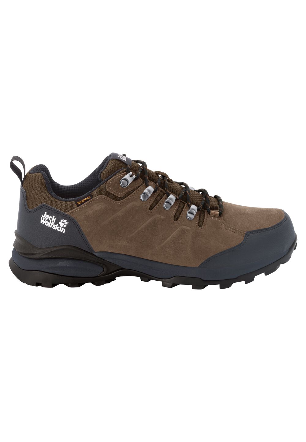 Jack Wolfskin Wasserdichte Wanderschuhe Herren Refugio Texapore Low Men 42 brown / phantom brown / phantom von Jack Wolfskin