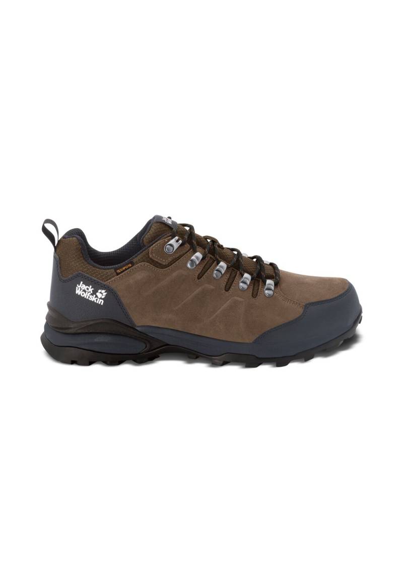 Jack Wolfskin Wasserdichte Wanderschuhe Herren Refugio Texapore Low Men 42 brown / phantom brown / phantom von Jack Wolfskin