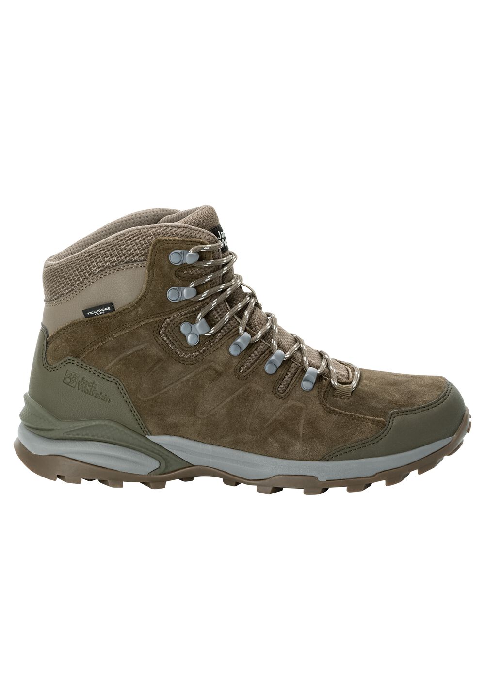 Jack Wolfskin Wasserdichte Wanderschuhe Herren Refugio Texapore Mid Men 44.5 cold coffee cold coffee von Jack Wolfskin