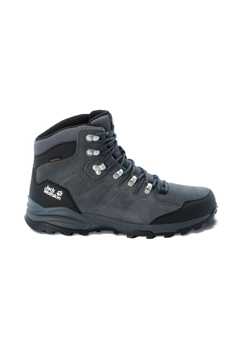 Jack Wolfskin Wasserdichte Wanderschuhe Herren Refugio Texapore Mid Men 45 grau grey / black von Jack Wolfskin