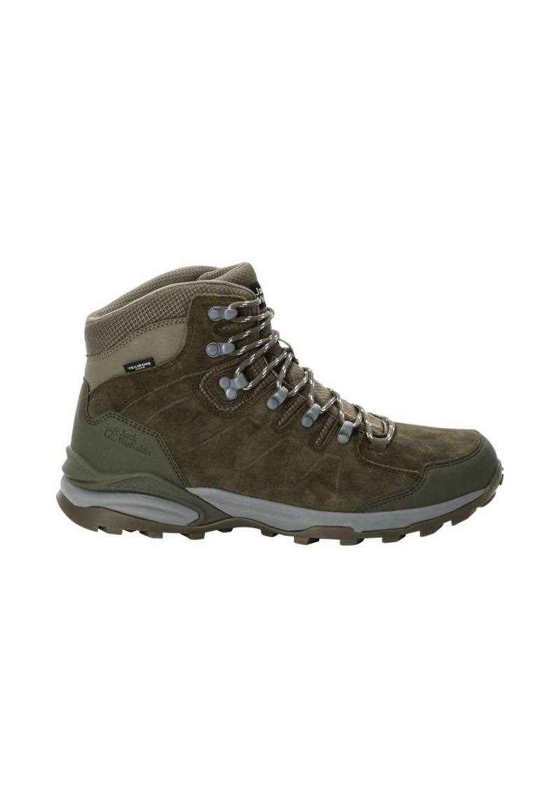 Jack Wolfskin Wasserdichte Wanderschuhe Herren Refugio Texapore Mid Men 45.5 cold coffee cold coffee von Jack Wolfskin