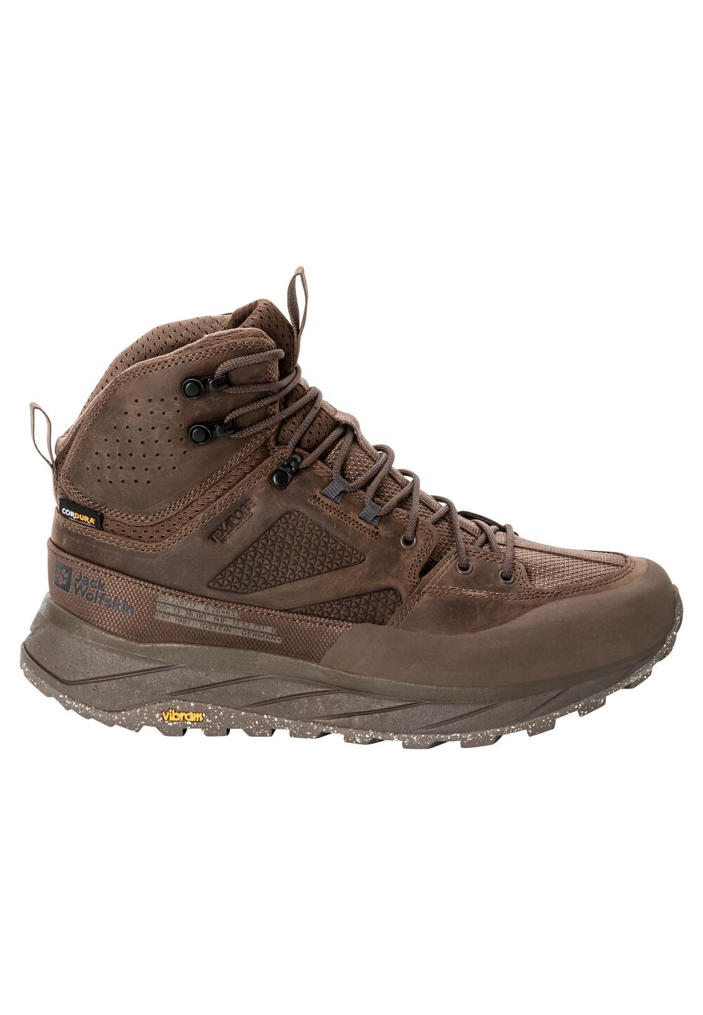 Jack Wolfskin Wasserdichte Wanderschuhe Herren Terraquest Texapore Mid Men 40.5 braun bear von Jack Wolfskin