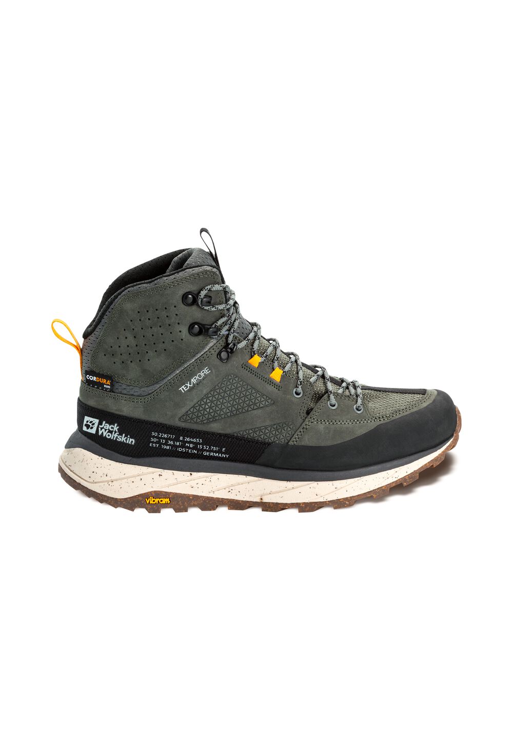 Jack Wolfskin Wasserdichte Wanderschuhe Herren Terraquest Texapore Mid Men 41 gecko green gecko green von Jack Wolfskin