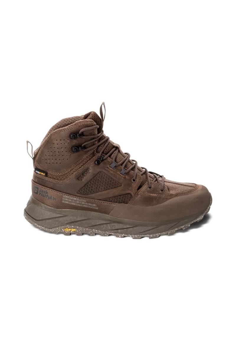 Jack Wolfskin Wasserdichte Wanderschuhe Herren Terraquest Texapore Mid Men 44 braun bear von Jack Wolfskin