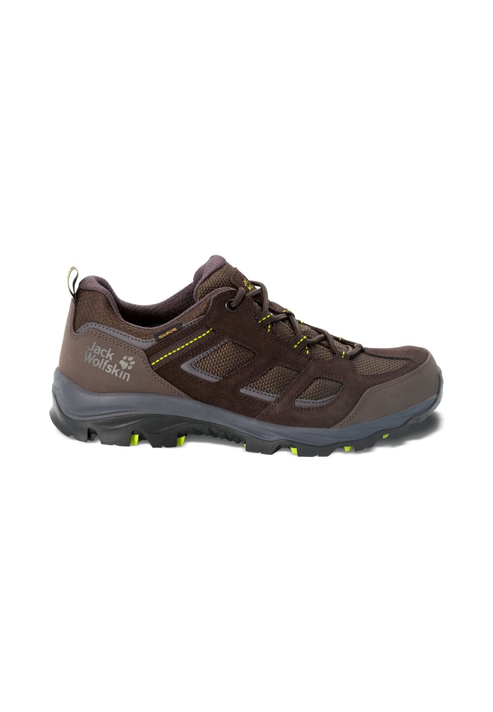 Jack Wolfskin Wasserdichte Wanderschuhe Herren Vojo 3 Texapore Low Men 40 dark brown / lime dark brown / lime von Jack Wolfskin