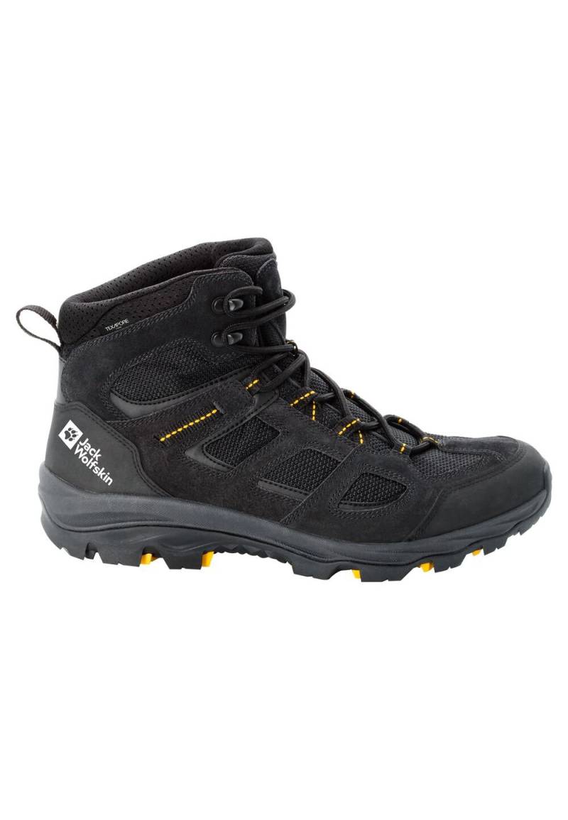 Jack Wolfskin Wasserdichte Wanderschuhe Herren Vojo 3 Texapore Mid Men 41 schwarz black / burly yellow XT von Jack Wolfskin