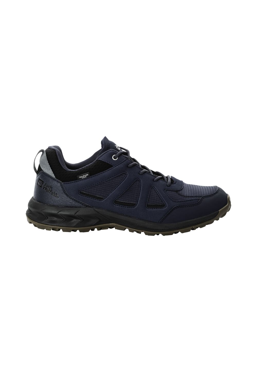 Jack Wolfskin Wasserdichte Wanderschuhe Herren Woodland 2 Texapore Low Men 40 blau night blue von Jack Wolfskin