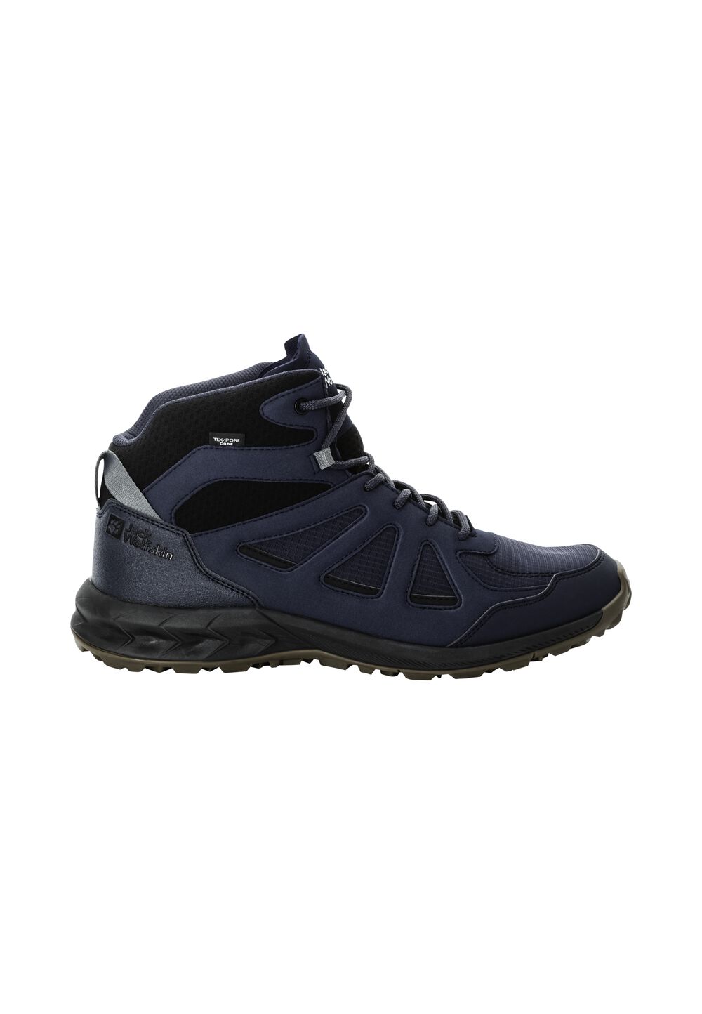 Jack Wolfskin Wasserdichte Wanderschuhe Herren Woodland 2 Texapore Mid Men 41 blau night blue von Jack Wolfskin