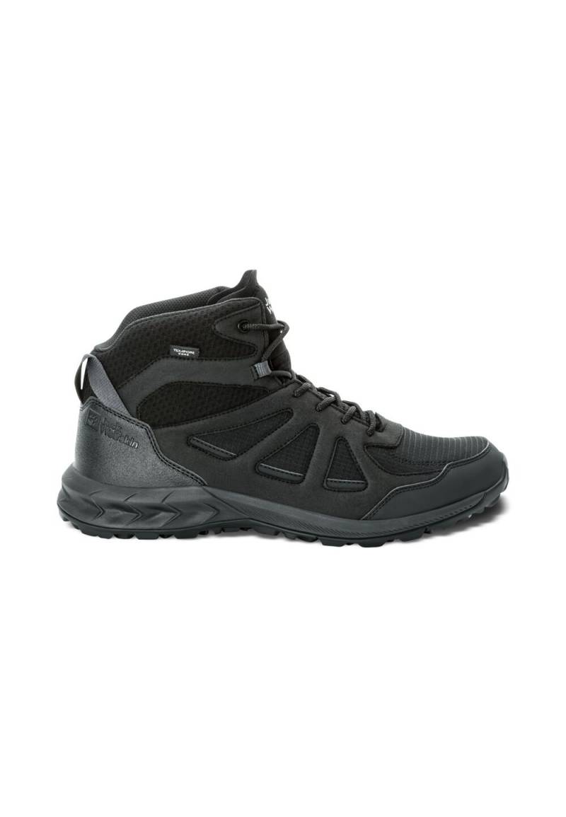 Jack Wolfskin Wasserdichte Wanderschuhe Herren Woodland 2 Texapore Mid Men 44 schwarz black von Jack Wolfskin