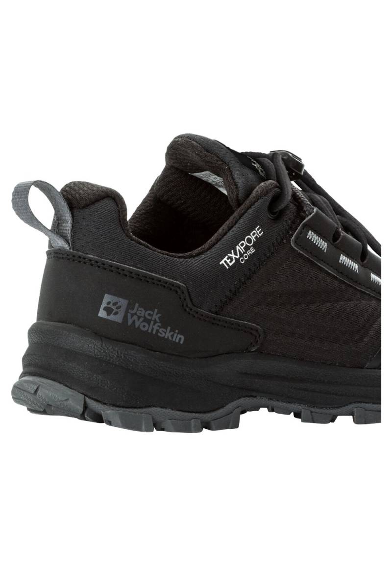 Jack Wolfskin Wasserdichte Wanderschuhe Kinder Cyrox Texapore Low Kids 37 black black von Jack Wolfskin