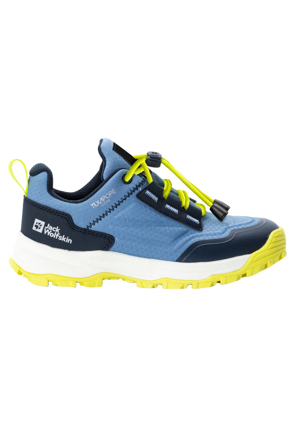 Jack Wolfskin Wasserdichte Wanderschuhe Kinder Cyrox Texapore Low Kids 38 elemental blue elemental blue von Jack Wolfskin