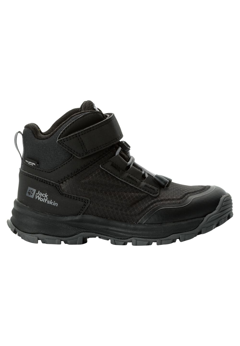 Jack Wolfskin Wasserdichte Wanderschuhe Kinder Cyrox Texapore Mid Kids 33 schwarz black von Jack Wolfskin