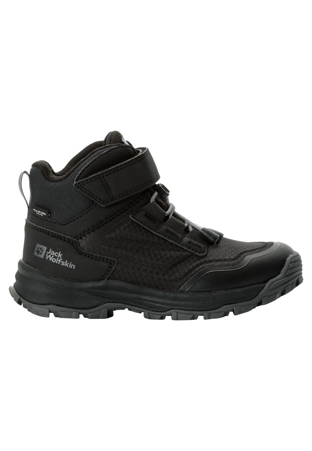 Jack Wolfskin Wasserdichte Wanderschuhe Kinder Cyrox Texapore Mid Kids 34 schwarz black von Jack Wolfskin