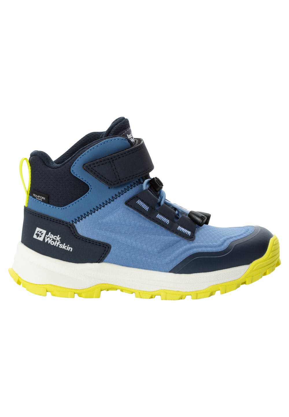 Jack Wolfskin Wasserdichte Wanderschuhe Kinder Cyrox Texapore Mid Kids 38 elemental blue elemental blue von Jack Wolfskin