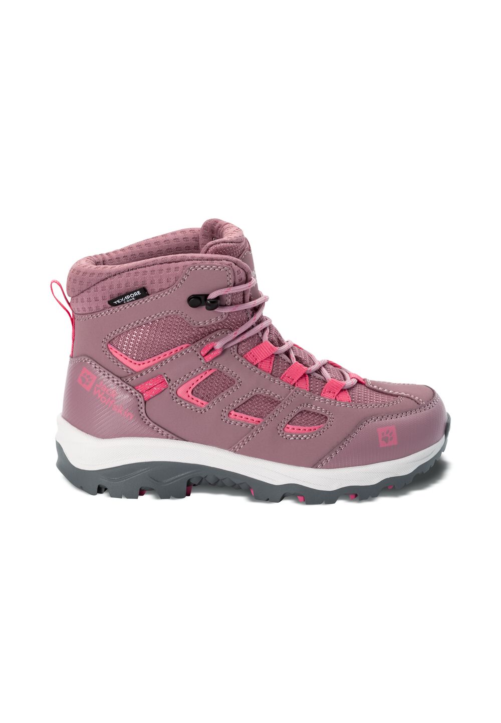 Jack Wolfskin Wasserdichte Wanderschuhe Kinder Vojo Texapore Mid Kids 32 ash mauve ash mauve von Jack Wolfskin