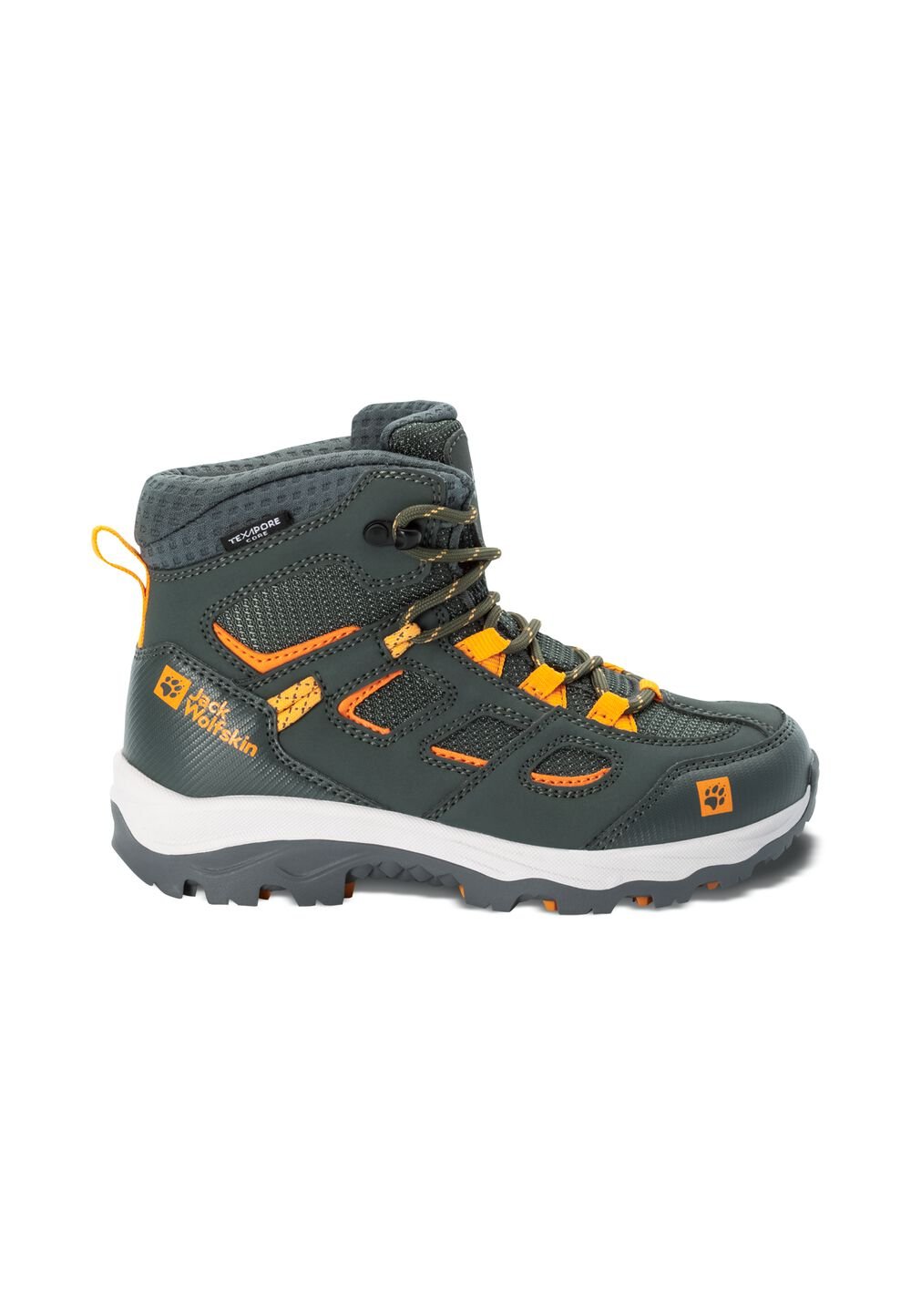 Jack Wolfskin Wasserdichte Wanderschuhe Kinder Vojo Texapore Mid Kids 34 grau slate green von Jack Wolfskin