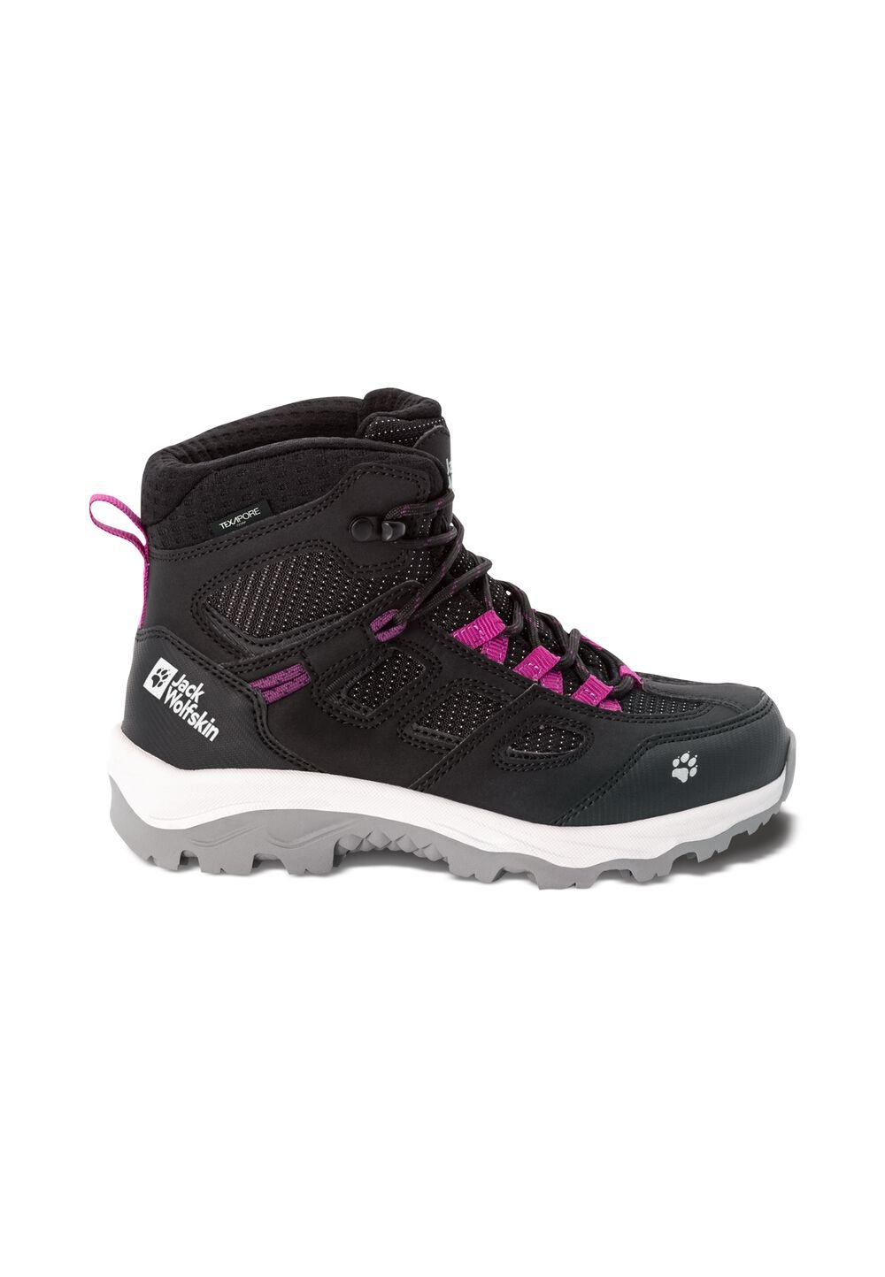 Jack Wolfskin Wasserdichte Wanderschuhe Kinder Vojo Texapore Mid Kids 36 phantom / pink phantom / pink von Jack Wolfskin