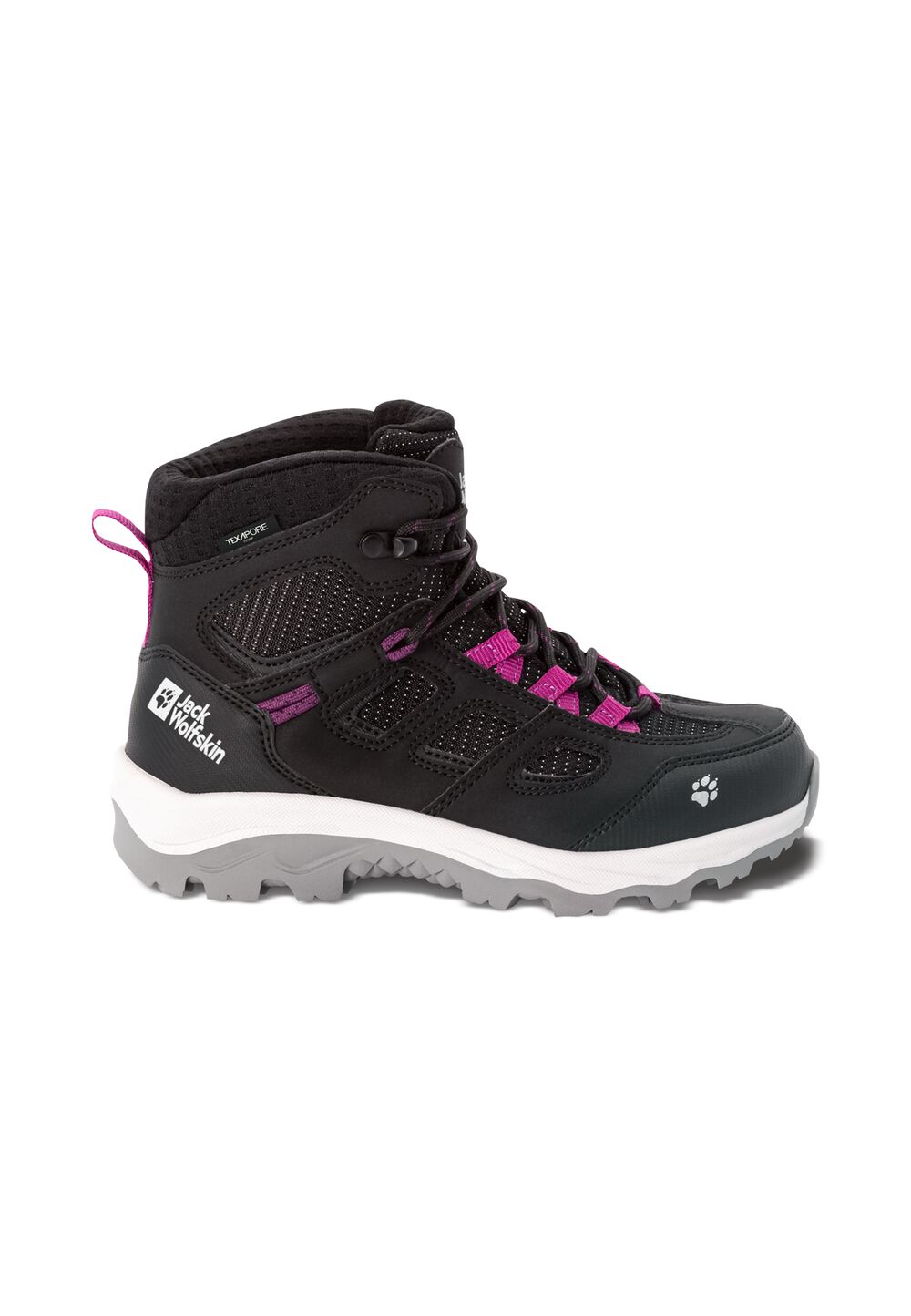 Jack Wolfskin Wasserdichte Wanderschuhe Kinder Vojo Texapore Mid Kids 38 phantom / pink phantom / pink von Jack Wolfskin