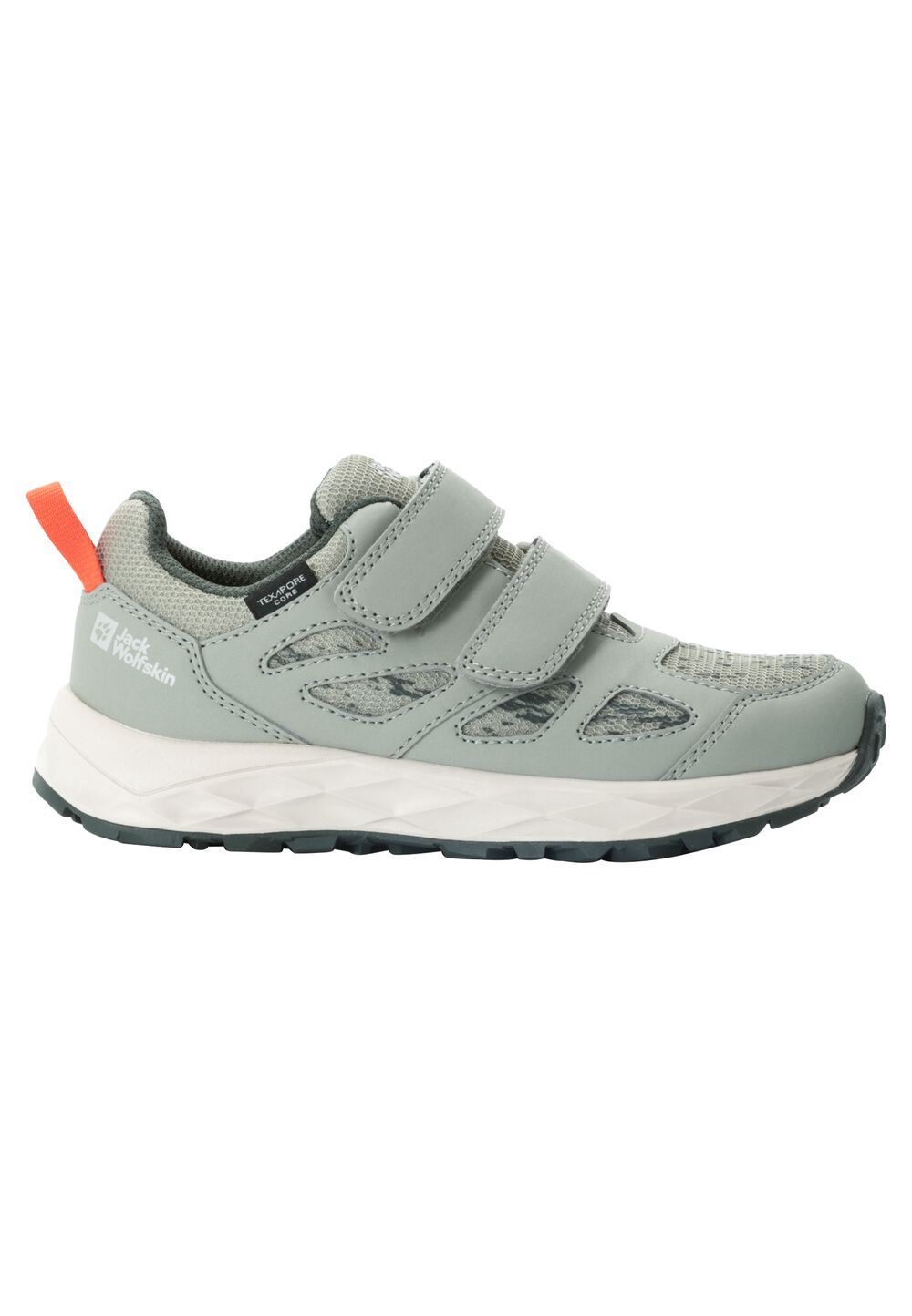 Jack Wolfskin Wasserdichte Wanderschuhe Kinder Woodland 2 Texapore Low VC Kids 33 mint leaf mint leaf von Jack Wolfskin