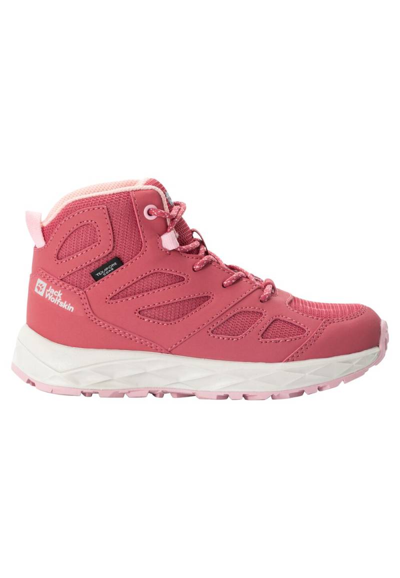 Jack Wolfskin Wasserdichte Wanderschuhe Kinder Woodland 2 Texapore Mid Kids 35 soft pink soft pink von Jack Wolfskin