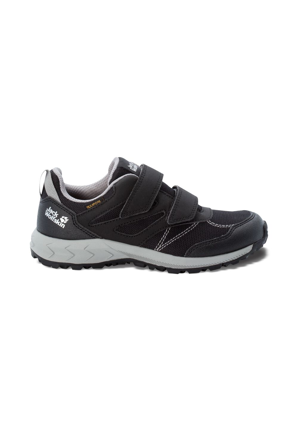 Jack Wolfskin Wasserdichte Wanderschuhe Kinder Woodland Texapore Low VC Kids 26 phantom / grey phantom / grey von Jack Wolfskin